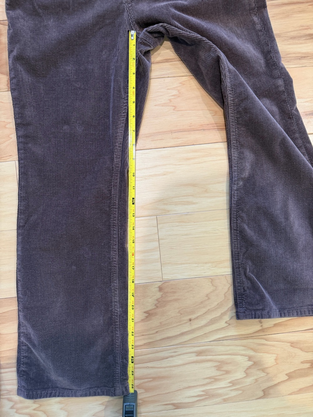 Pilcro and the Letterpress Women's Dark Brown Corduroy High Rise Boot Cut 30 - Picture 6 of 9